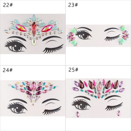 Temporary Tattoo Face Jewelry Gems – Bild 6