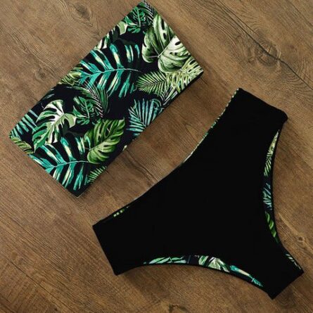 Tyra High Waist Bandeau Bikini Set – Bild 31