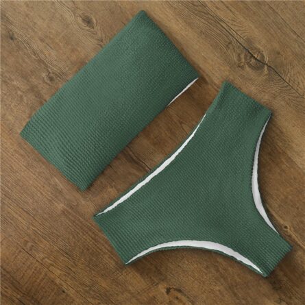Tyra High Waist Bandeau Bikini Set – Bild 5