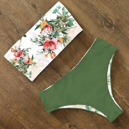 Tyra High Waist Bandeau Bikini Set – Bild 40
