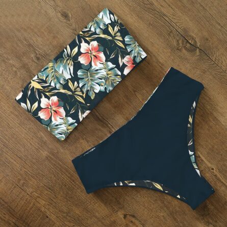 Tyra High Waist Bandeau Bikini Set – Bild 42