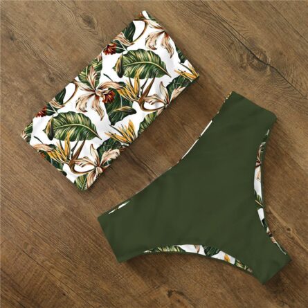 Tyra High Waist Bandeau Bikini Set – Bild 30