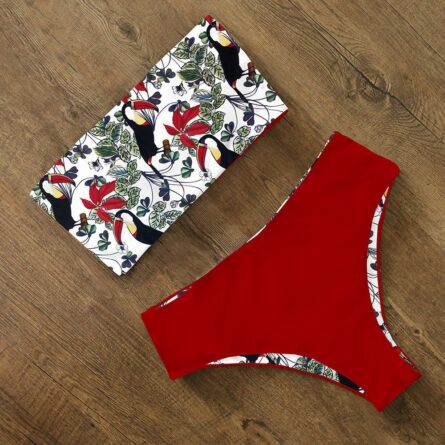 Tyra High Waist Bandeau Bikini Set – Bild 12
