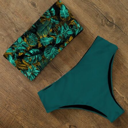 Tyra High Waist Bandeau Bikini Set – Bild 8