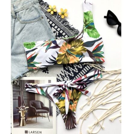 Zara Bandage Modest High Waist Bikini - Image 14