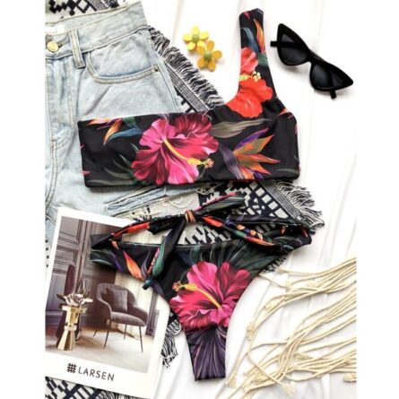 Zara Bandage Modest High Waist Bikini - Image 11