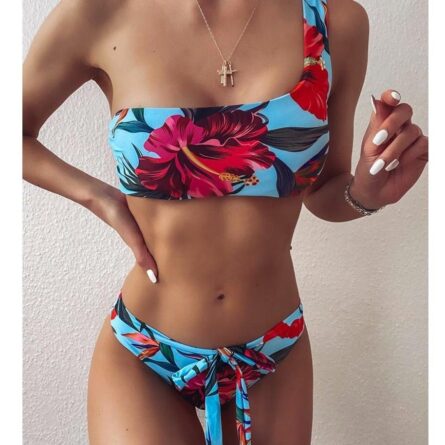 Zara Bandage Modest High Waist Bikini - Image 6