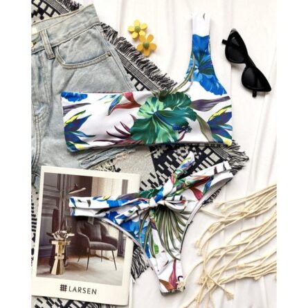 Zara Bandage Modest High Waist Bikini - Image 13