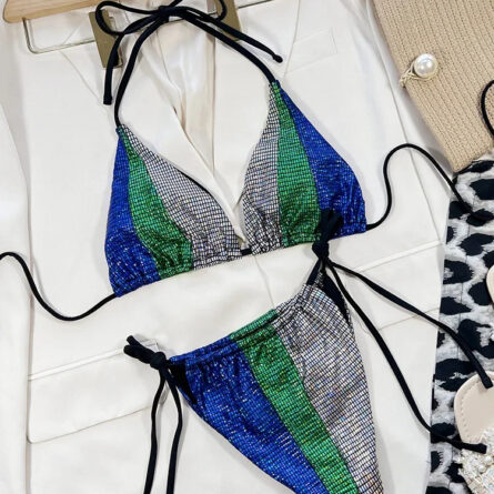 Gisele Super Hot Leopard Print Triangle Brazilian Bikini