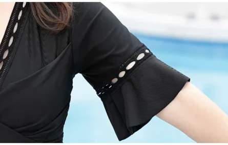 Casual Chic Lace-Up Swim Dress - Image 10