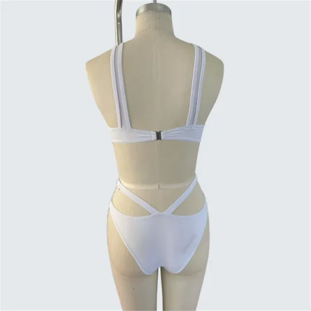 Mesh Cutout One-Piece Swimsuit for Bold Beach Vibes - Image 7