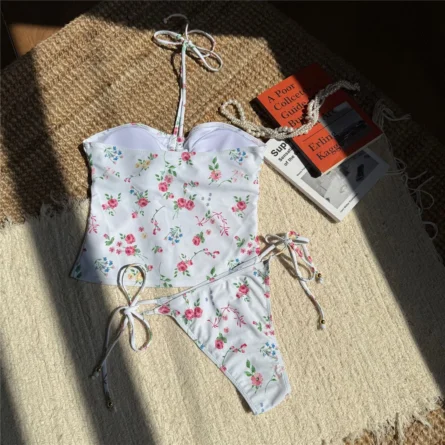 Malibu Bloom Flower Tankini Set - Image 11