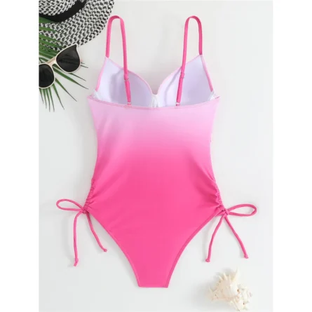 Hamptons Escape Luxe One-Piece Swimsuit with Side Ties - Image 4