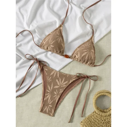 Horizon Crochet Bikini with Bead Accents - Image 2