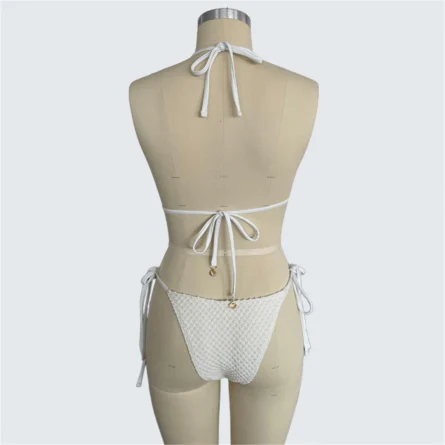 Golden Treasure White Triangle Bikini – Bild 7