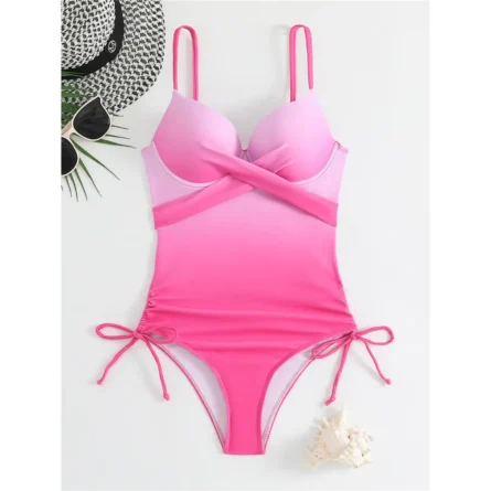 Hamptons Escape Luxe One-Piece Swimsuit with Side Ties