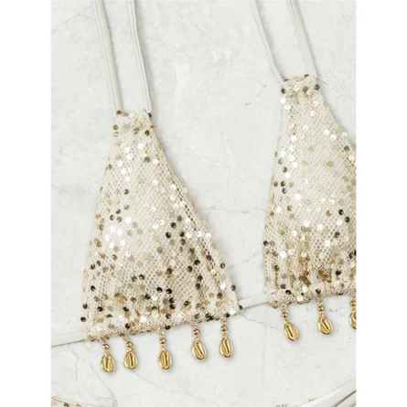 Micro Sequin Bikini with Elegant Detail and Eye-Catching Design - Image 5