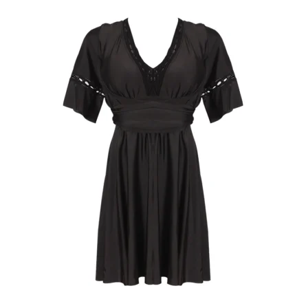 Casual Chic Lace-Up Swim Dress - Image 6