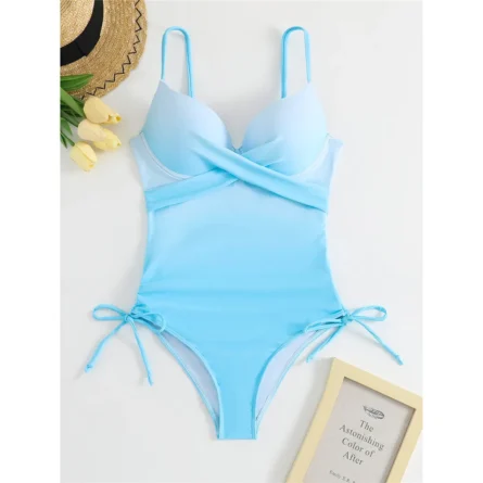 Hamptons Escape Luxe One-Piece Swimsuit with Side Ties