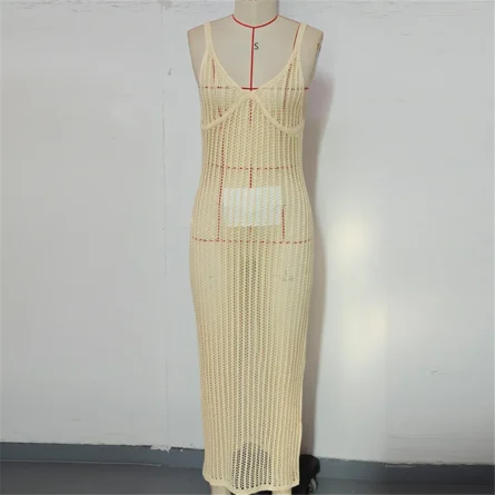 Barefoot After Midnight Crochet Beach Cover Up Dress - Image 12