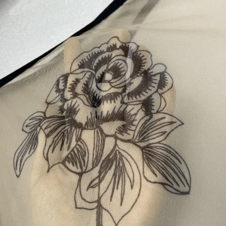 Shadow Rose Mesh See Through Thong Swimsuit - Image 16