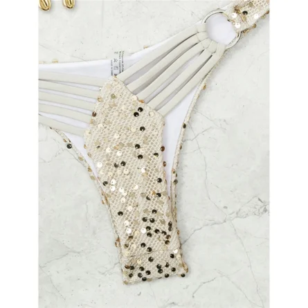 Micro Sequin Bikini with Elegant Detail and Eye-Catching Design - Image 6