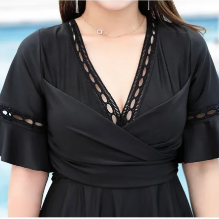 Casual Chic Lace-Up Swim Dress - Image 5