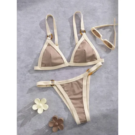 Sunlit Moments Micro Bikini with Strappy Detailing