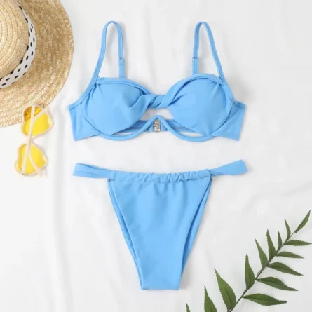 Bold Cut-Out Underboob Bikini Set