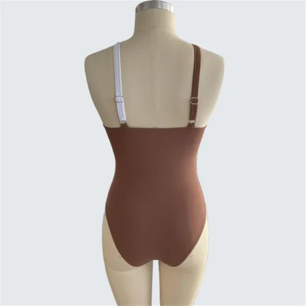 Asymmetrical Cutout High-Waist One-Piece Swimsuit for Chic Summer Moments - Image 8