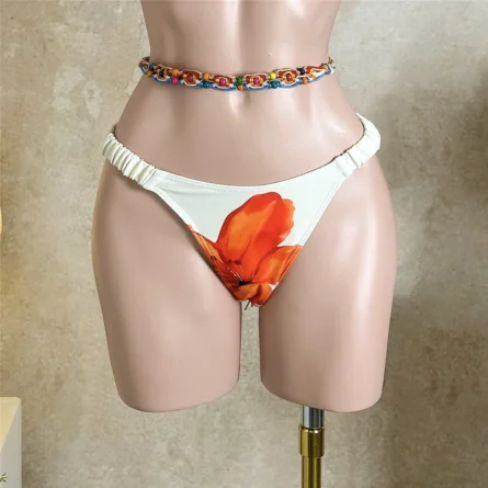 Floral Twist Bikini Set with Adjustable Straps and Cheeky Bottoms - Image 8