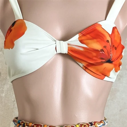 Floral Twist Bikini Set with Adjustable Straps and Cheeky Bottoms - Image 6