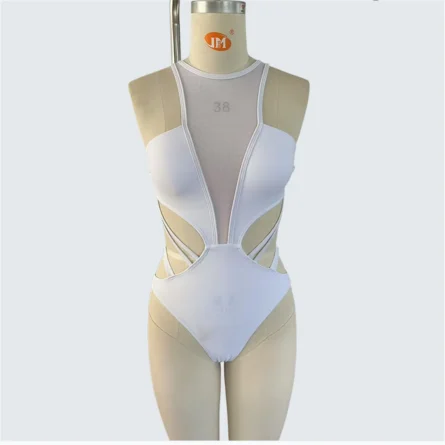 Mesh Cutout One-Piece Swimsuit for Bold Beach Vibes