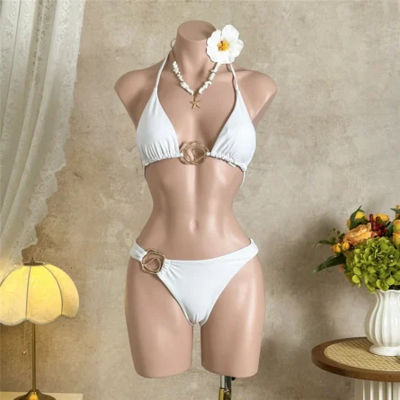 Mykonos Sunset Bikini Set with Sheer Cover-Up Skirt - Image 8