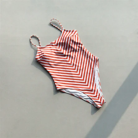 Bold Striped One-Piece Swimsuit for Effortless Moments - Image 2