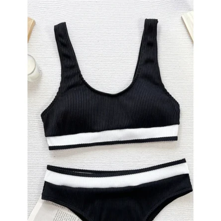 Weekend Retreat High Waist Ribbed Bikini - Image 15