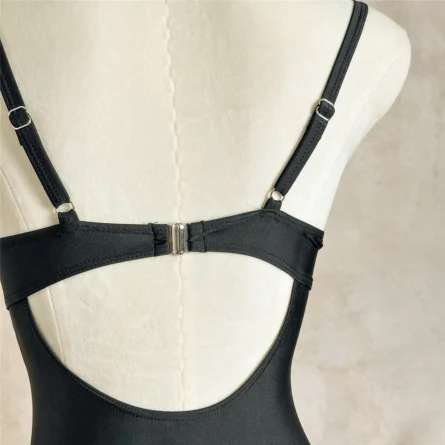 Deep Curve Push-Up One-Piece Swimsuit with Metal Ring Detail - Image 17