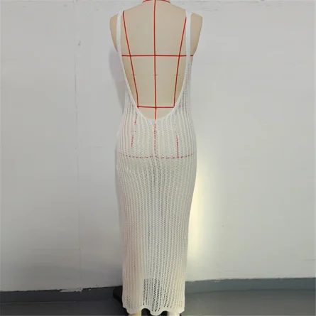 Barefoot After Midnight Crochet Beach Cover Up Dress - Image 17