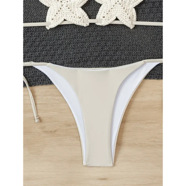 Stellar Boho Star Crochet Bikini Set Beige – Sunset And Swim