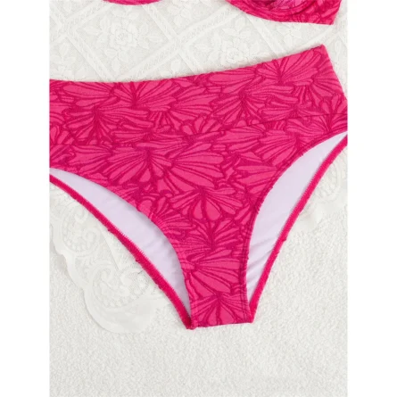 Chasing Sunsets Floral Bikini Set with Tie Straps and High-Waisted Bottoms - Image 5