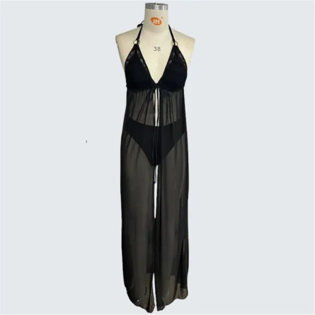 Anastasia Halterneck Cover Up 3 Piece Bikini Set - Image 9