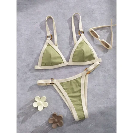 Sunlit Moments Micro Bikini with Strappy Detailing