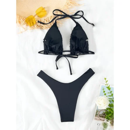 Glittering Nights Sequin Trim Bikini Set – Bild 10
