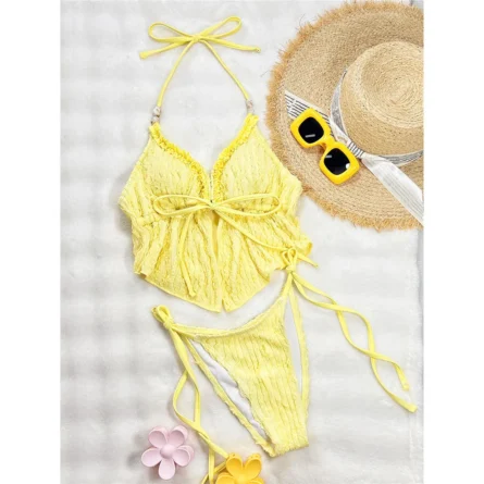Sunshine Bliss Halterneck Bikini Set - Image 2