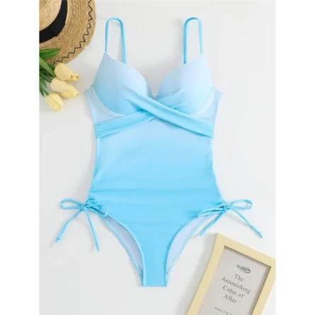 Hamptons Escape Luxe One-Piece Swimsuit with Side Ties - Image 8