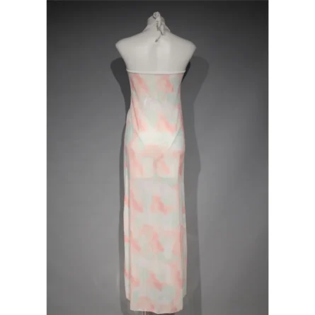 Halterneck Bikini Cover-Up Dress Set - Image 8