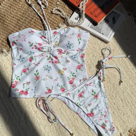 Malibu Bloom Flower Tankini Set - Image 3