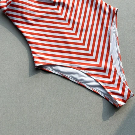 Bold Striped One-Piece Swimsuit for Effortless Moments - Image 6