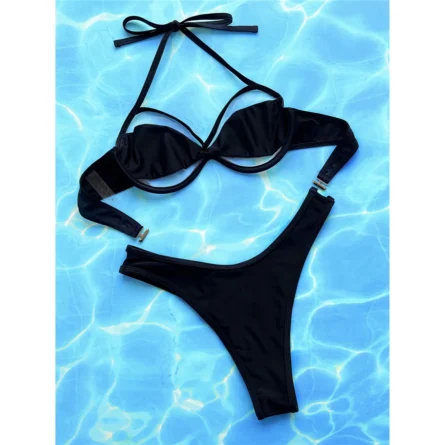 Break the Rules Underboob Mesh Sheer Bikini - Image 13