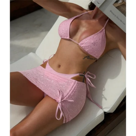 Glittering Escape 3-Piece Bikini Set - Image 4